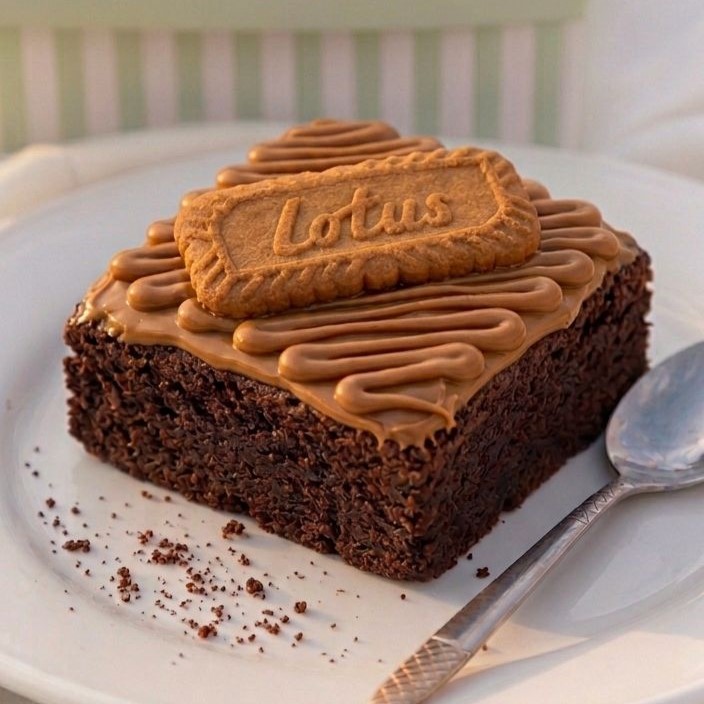 Lotus Biscoff Fudge Brownie