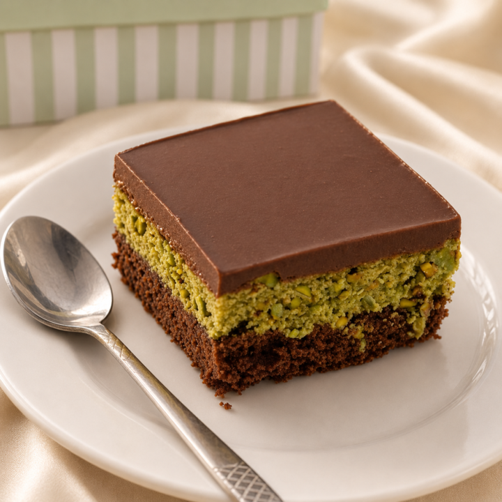 Kunafa Pistachio Fudge Brownie